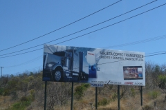 nous sommes entre la Serena et Valparaiso mais encore parfois des pubs pour l'industrie
