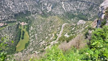 Navacelles, vallée côté amont